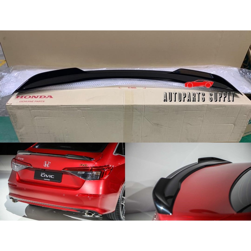 Original Honda Civic Rs Fe 2022 2024 Rear Bonnet Spoiler Shopee