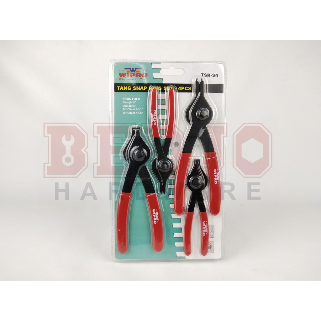 4pcs/set Snap Ring Pliers Set Circlip Pliers Retaining Ring Pliers Internal External Ring Remover I2571014440