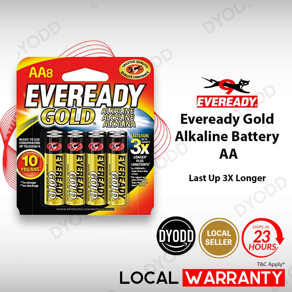 EVEREADY AA 1.5V Alkaline Double A Battery (8pcs/pack) Shopee Malaysia
