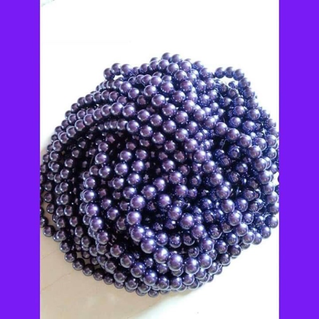 Manik Glass Pearl ( Purple Pekat ) | Shopee Malaysia