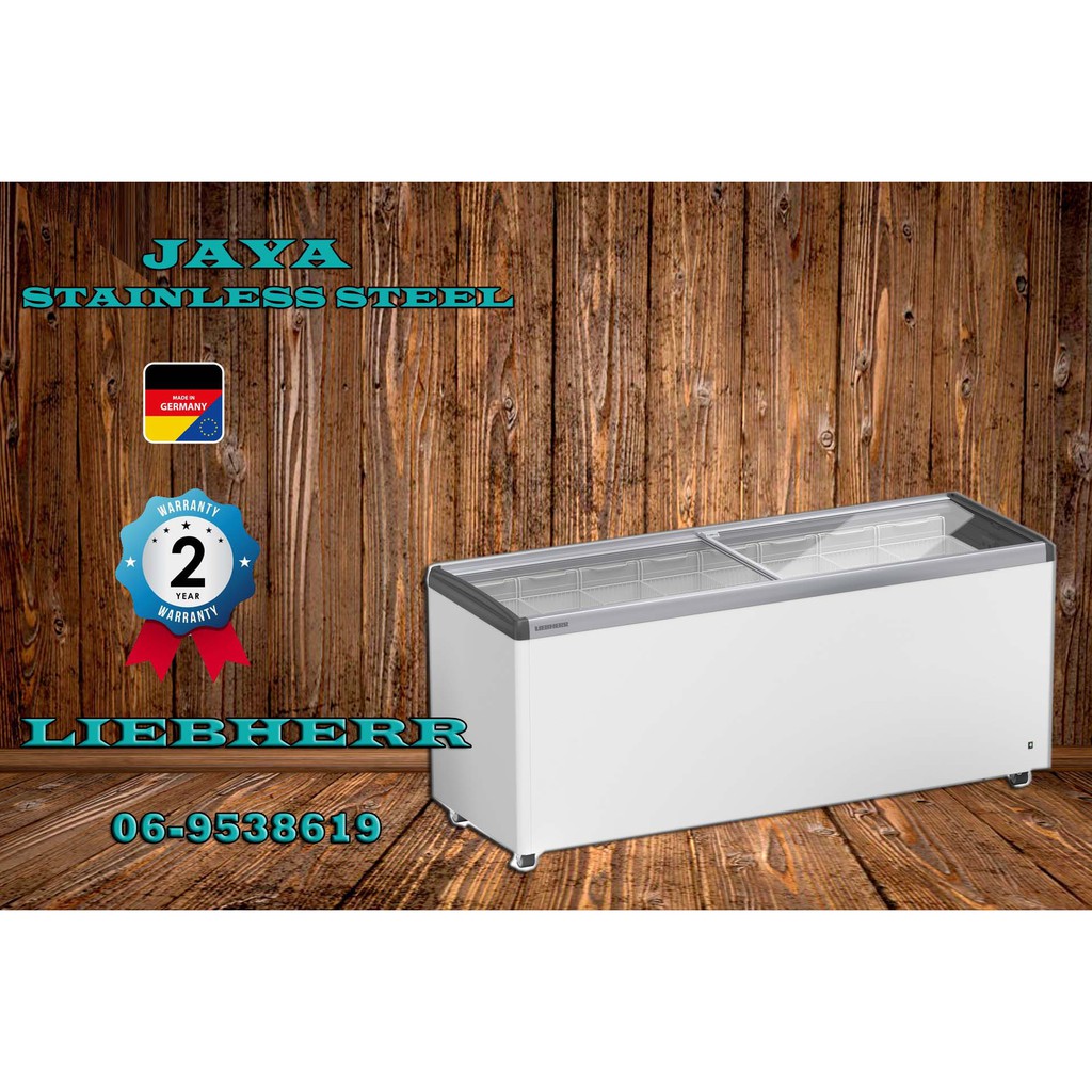 (JAYA FREEZER) LIEBHERR Chest Freezer Flat Glass Sliding Door EFE