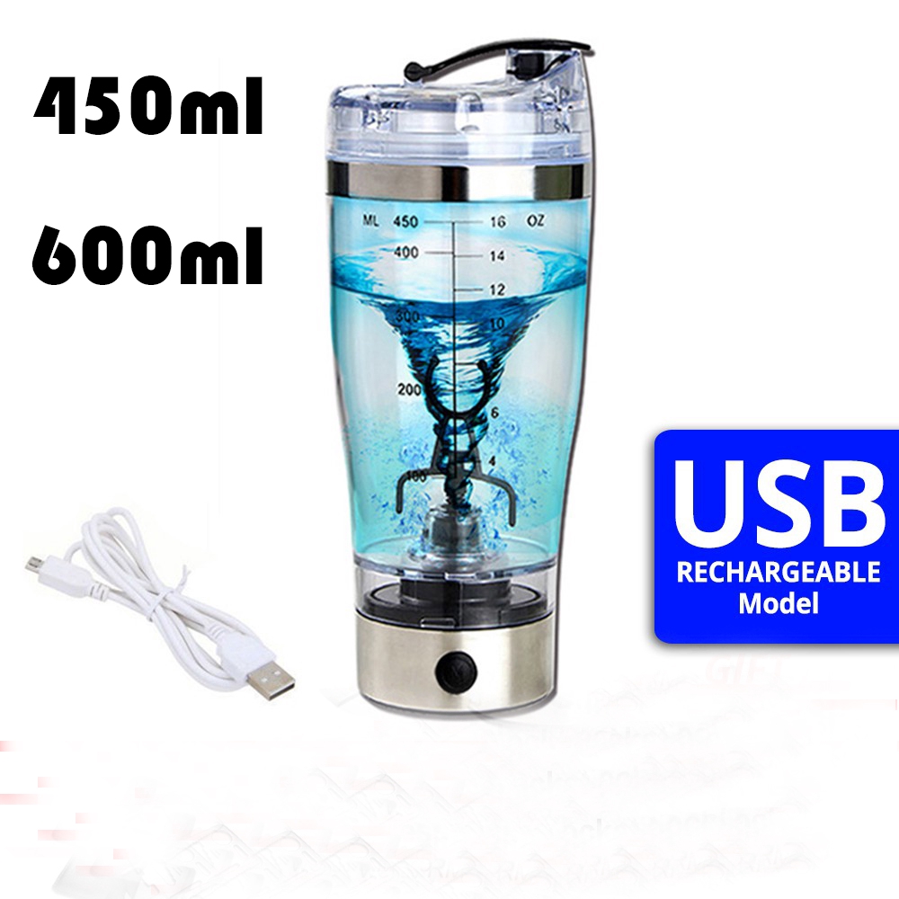 450ml/600ml USB Rechargeable Electric Mixing Cup Portable Protein