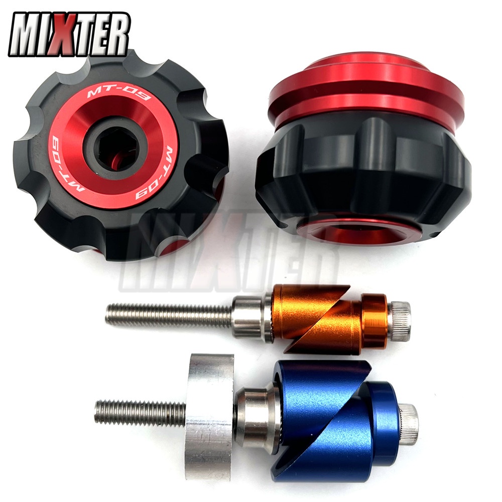 Motorcycle CNC Front & Rear Wheel Drop Ball Front Axle Slider Swing Arm