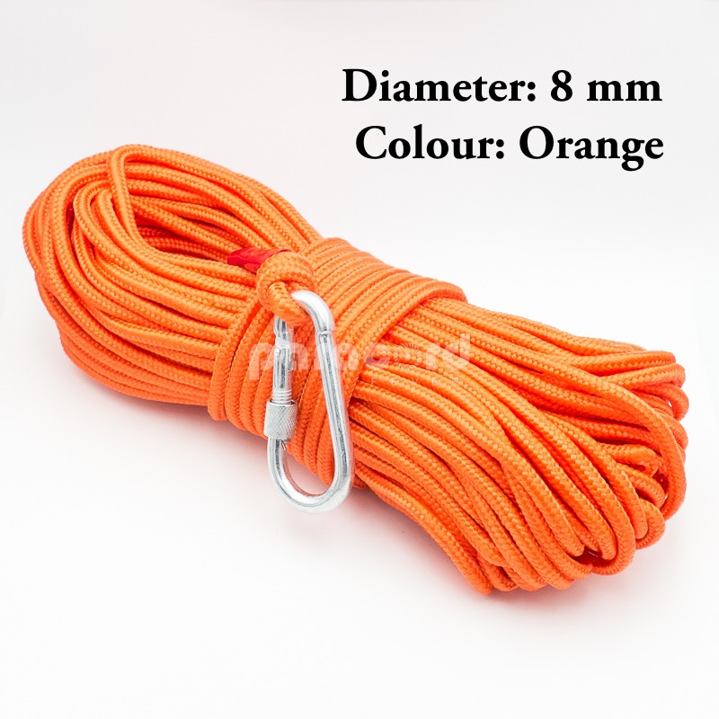 6mm 8mm Marine Life-saving Emergency Floating Rescue Line Rope 10m 20m ...
