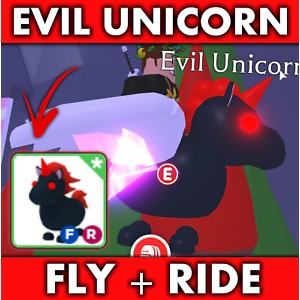 Adopt Me Legendary Fly Ride Evil Unicorn FR | Shopee Malaysia