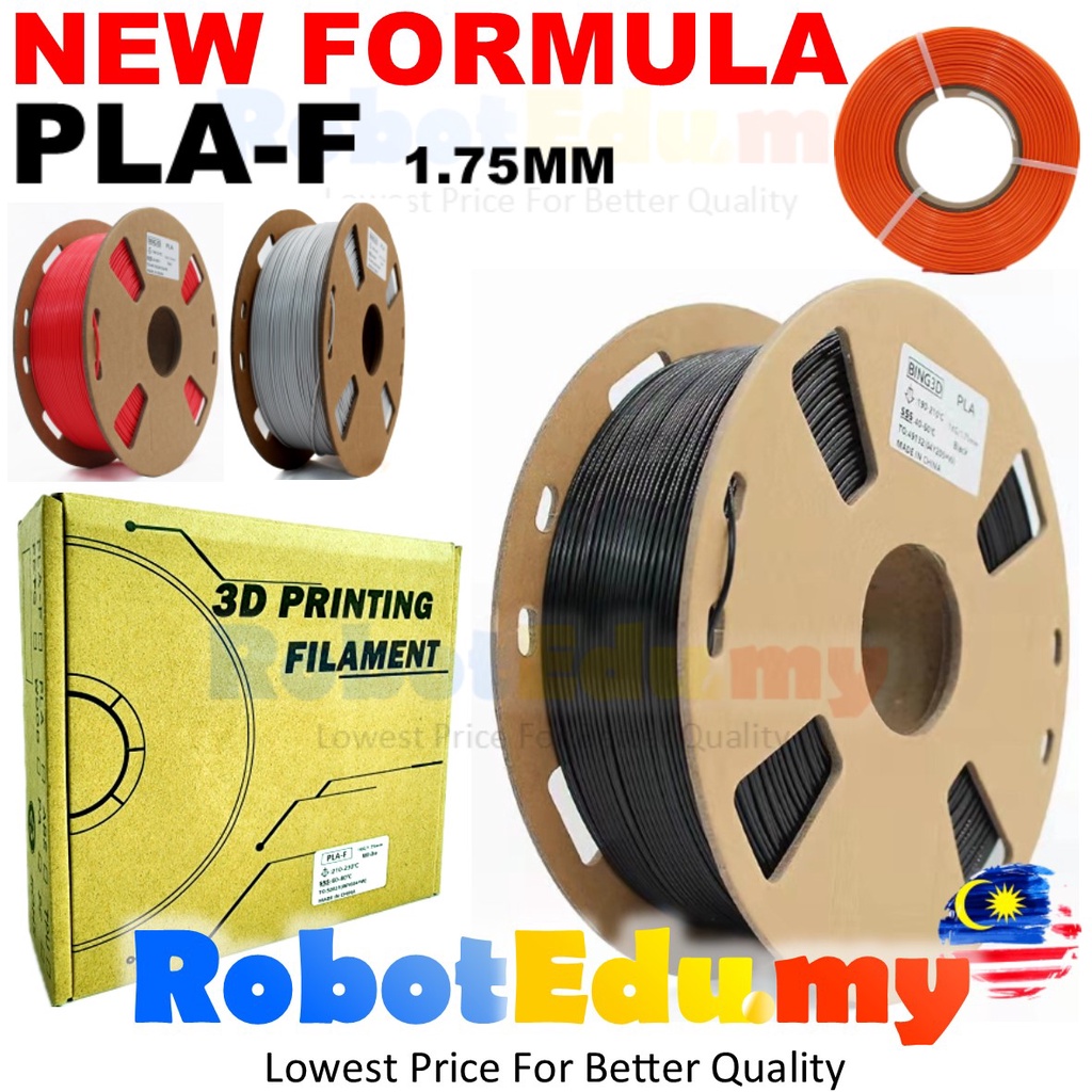 🔥NEW FORMULA🔥 PLA PLA-F PLUS+ PRO SILK SILKY 1.75mm 1KG 1000g FDM 3D Printer Smooth Printing Filament Material Murah