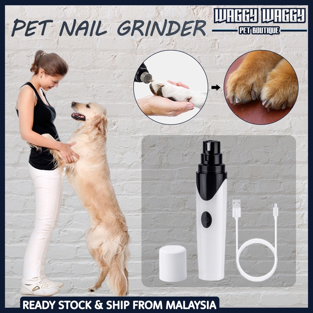 Pet Nail Grinder Rechargeable Dog Cat Electric Claw Grooming Tool Pet ...