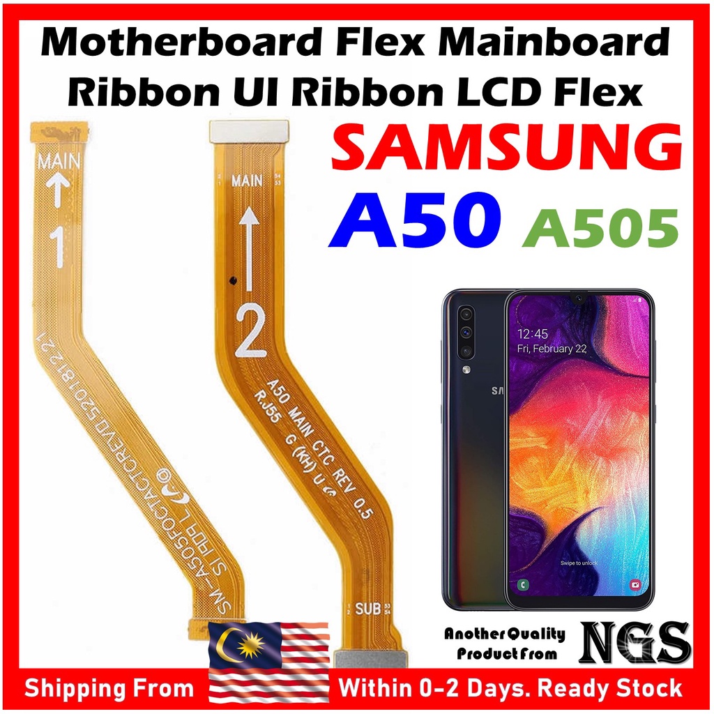 Motherboard Flex Cable Mainboard Ribbon UI Ribbon and LCD Flex Cable Ribbon  For Samsung Galaxy A50 A505 A505F | Shopee Malaysia