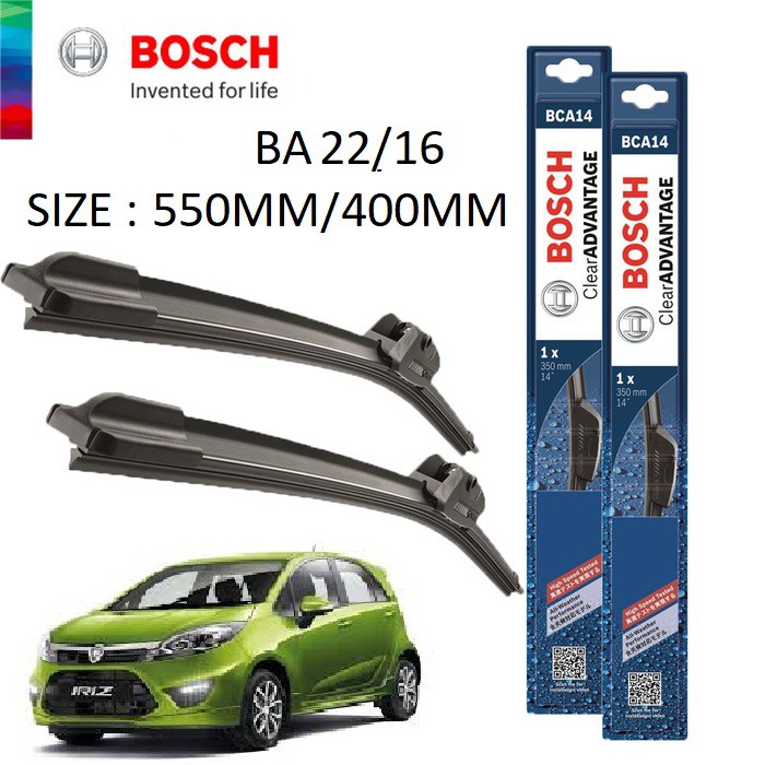 Bosch Clear Advantage Wiper - Compatible With All U-Hook Type (1 Pair ...