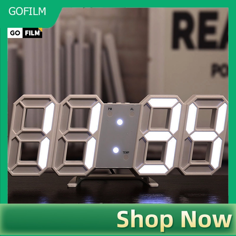 LED Digital Clocks Multi-Function LED Clock Wall Clocks Hanging Table ...