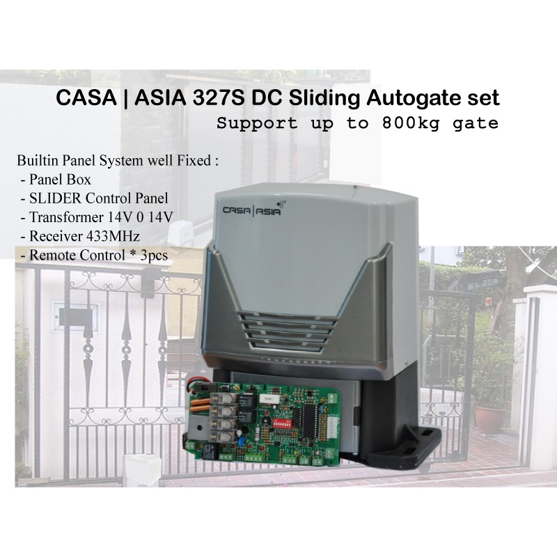 CASA ASIA DC327-S Autogate Sliding Motor Built-in Control Panel Support ...