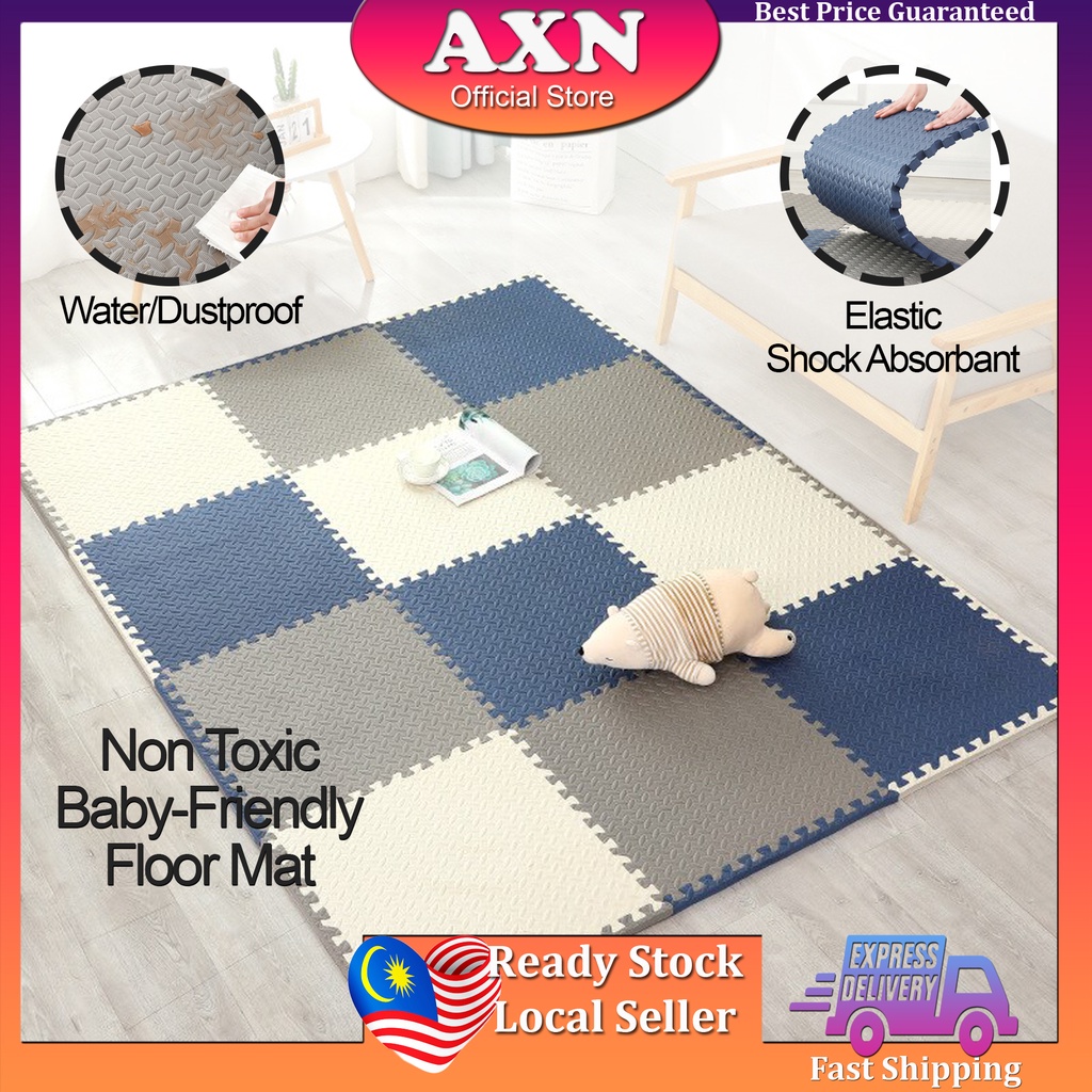 AXN Baby Playmat EVA Foam Baby Friendly Non Toxic Shock Absorbant Play Mat Puzzle Mat Floor