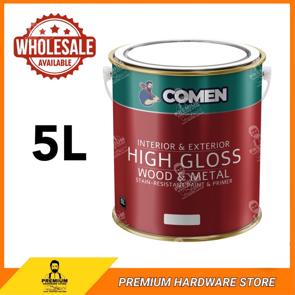 TRADE SUPPLIES UK - Extreme Barn And Shed Paint Oil Based - Rust Inhibiting, Long-Lasting Gloss For Wood & Metal Surfaces - YELLOW, 5L - View #8