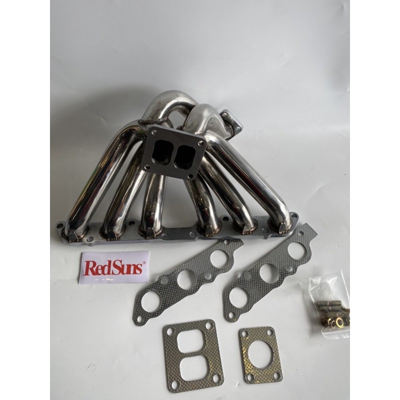 exhaust header turbo manifold supra sc300 gs300 is300 2jz gte 3.0cc t4 flange twin scroll tebal