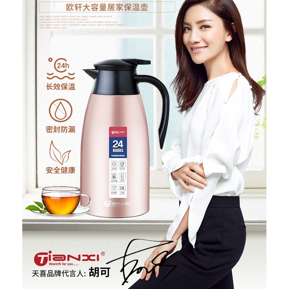 Thermal Flasks - TianXi (2L) (Champagne Color) | Shopee Malaysia