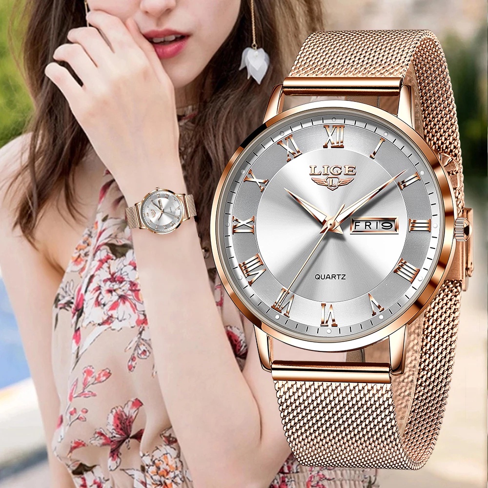 LIGE Brand Women Watches Luxury Quartz Watch Fashion Ladies