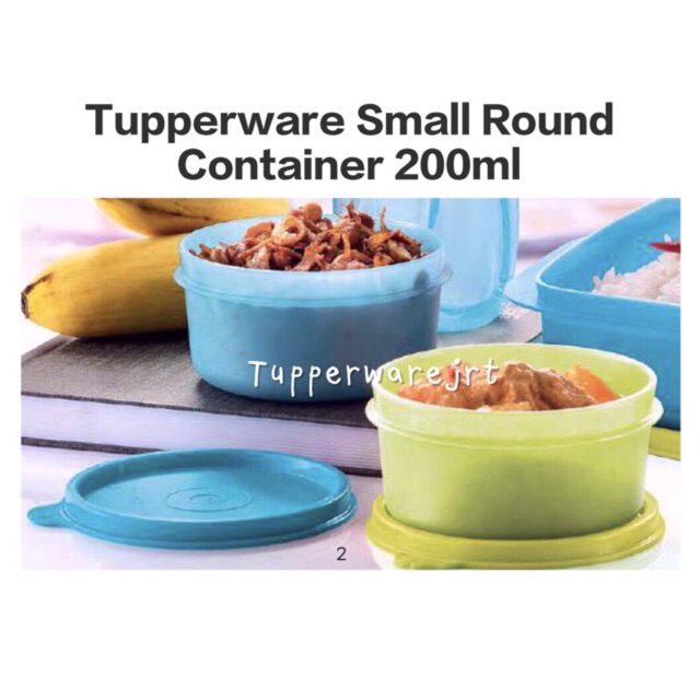 Tupperware Small Round Container 200ml x 2pcs | Shopee Malaysia