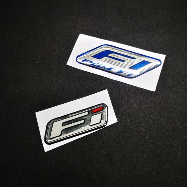 YAMAHA FI LOGO STICKER EPOXY LOGO FI PGM STICKER FI LOGO FOR FI MOTOR ...