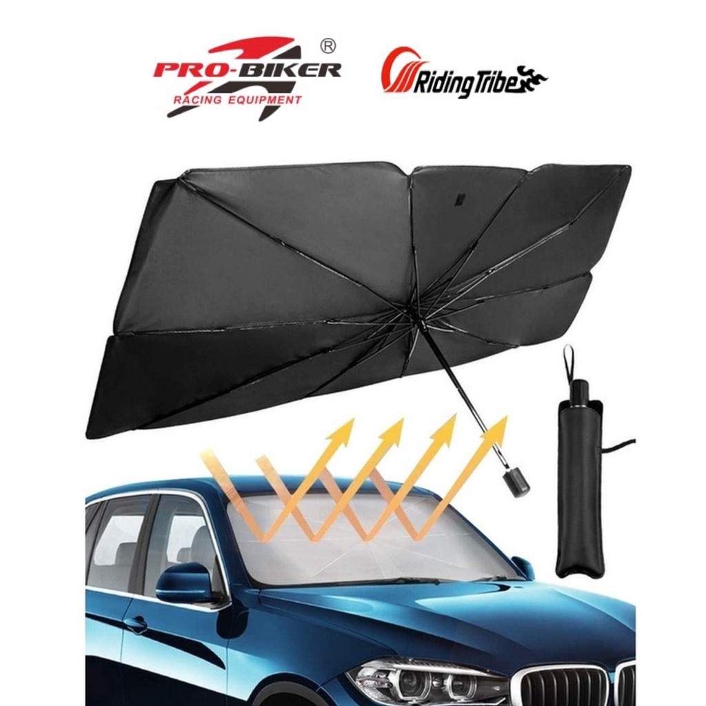 Probiker Large Car Sun Shade Umbrella Car Sunshade Foldable Shield