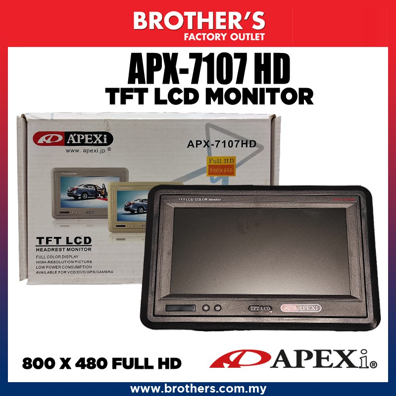 APEXI TFT LCD HEADREST MONITOR WITH STAND & FRAME Shopee Malaysia