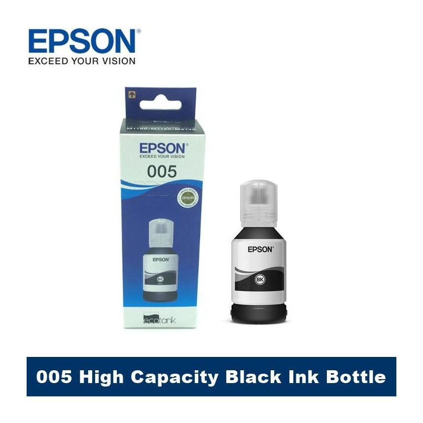 Original Epson Black Ink 005 Or 005s For Printer M1100 1120 2140 Shopee Malaysia 