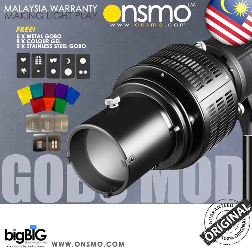 Onsmo Gobo Mod Optical Snoot for Gobo Photography with Special Light ...