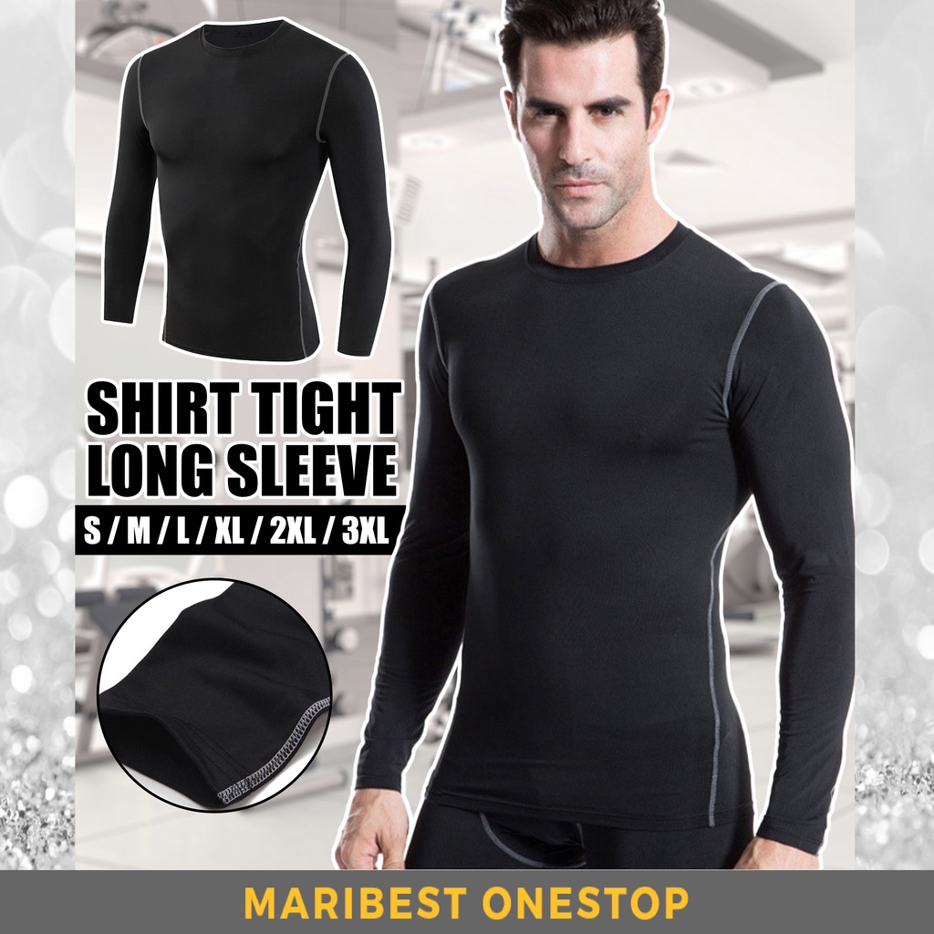 Mens T Shirt Fitness Long Sleeve Running Sports Thermal Muscle Gym Clothes  T Shirts for Men