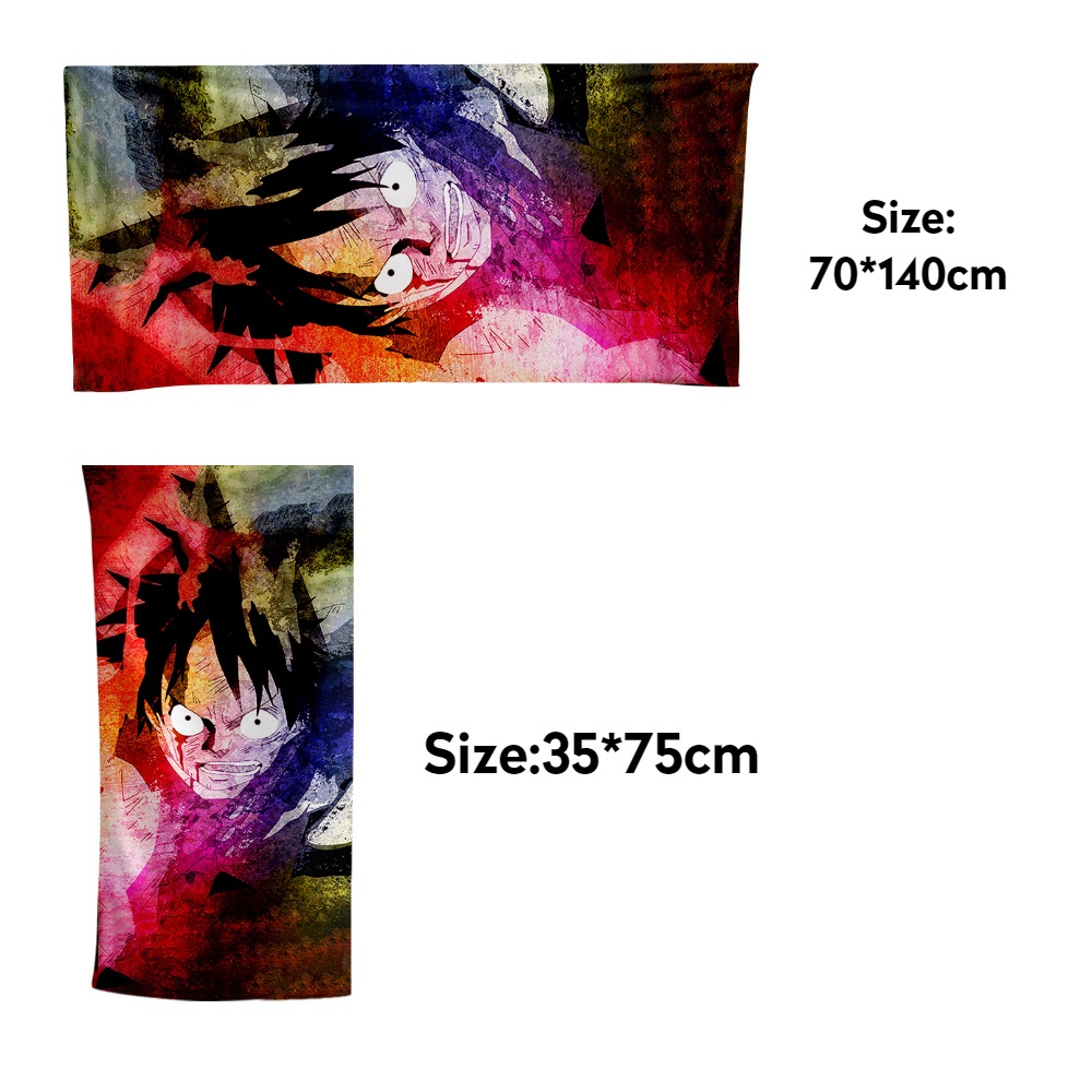 ONE PIECE Anime towel and bath towel for adults CUSTOMIZE TOWEL anime ...