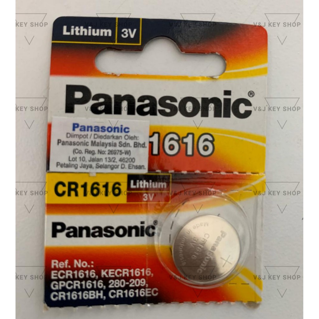 【ORIGINAL】Panasonic 3V CR1616 Micro Lithium Battery | Shopee Malaysia