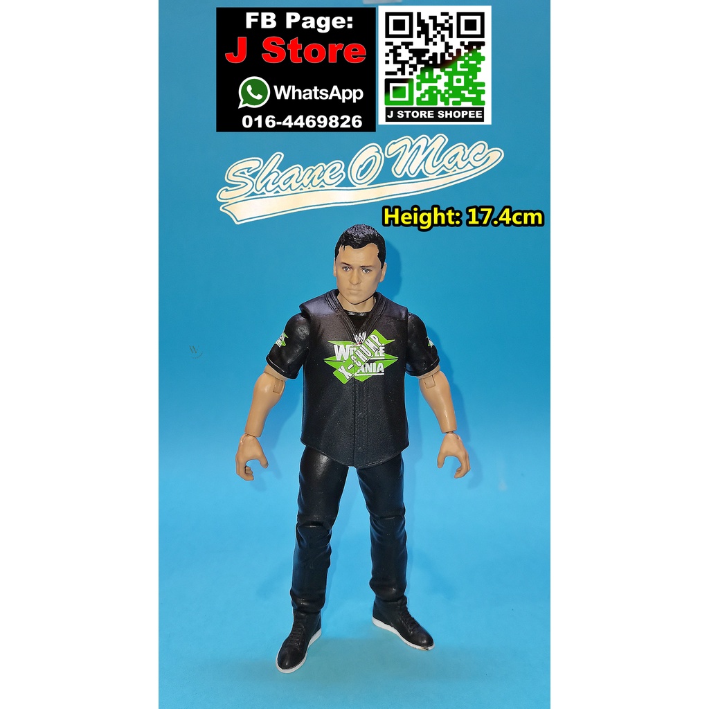 WWE Shane McMahon Action Figure - 6 Inch Superstar Scale Collectible Figure