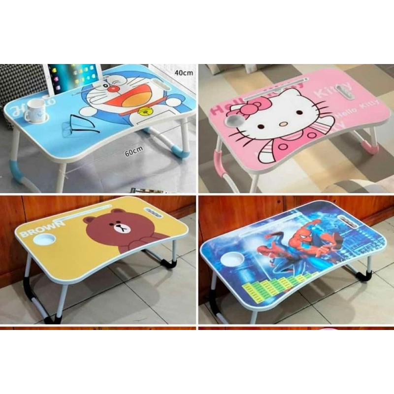 Multifunctional Character Portable Folding Laptop Study Table | Shopee ...
