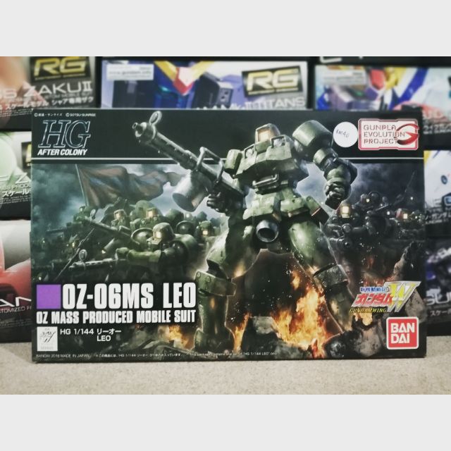 BANDAI [READY STOCK] HG OZ-06MS Leo OZ Mass Produced Mobile Suit GUNDAM ...