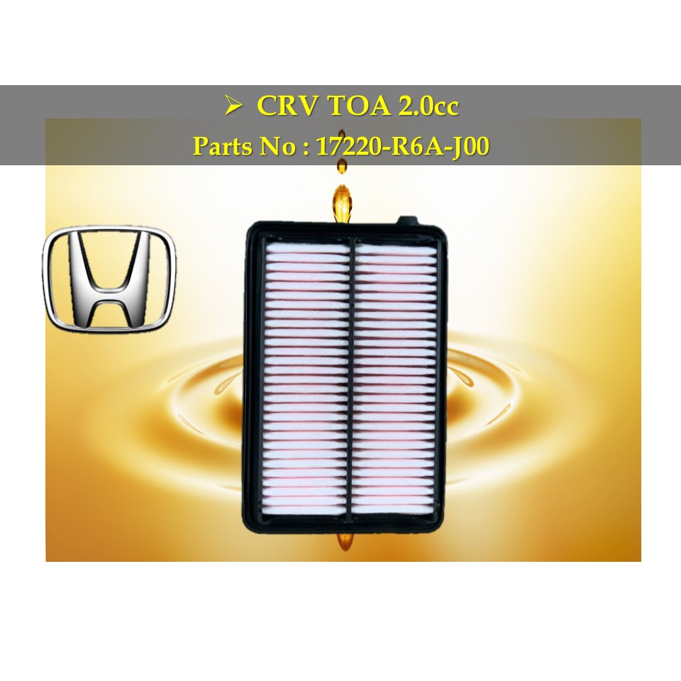 Honda CRV TOA 2.0cc Air Filter 17220-R6A-J00 | Shopee Malaysia