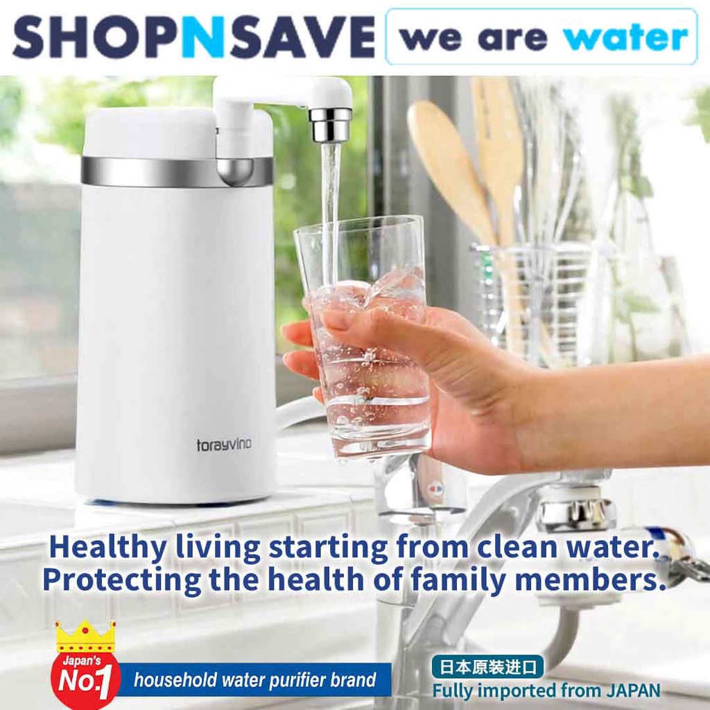 SHOPNSAVE Japan Toray SW5 COUNTERTOP WATER PURIFIER SYSTEM, Torayvino