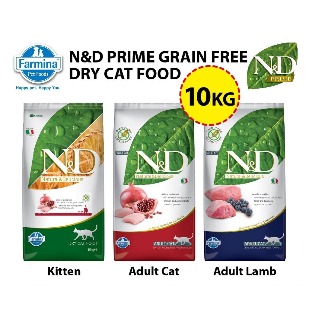 Farmina N&D Prime Quinoa Cat Food Original Pack (Grain Free) 10KG