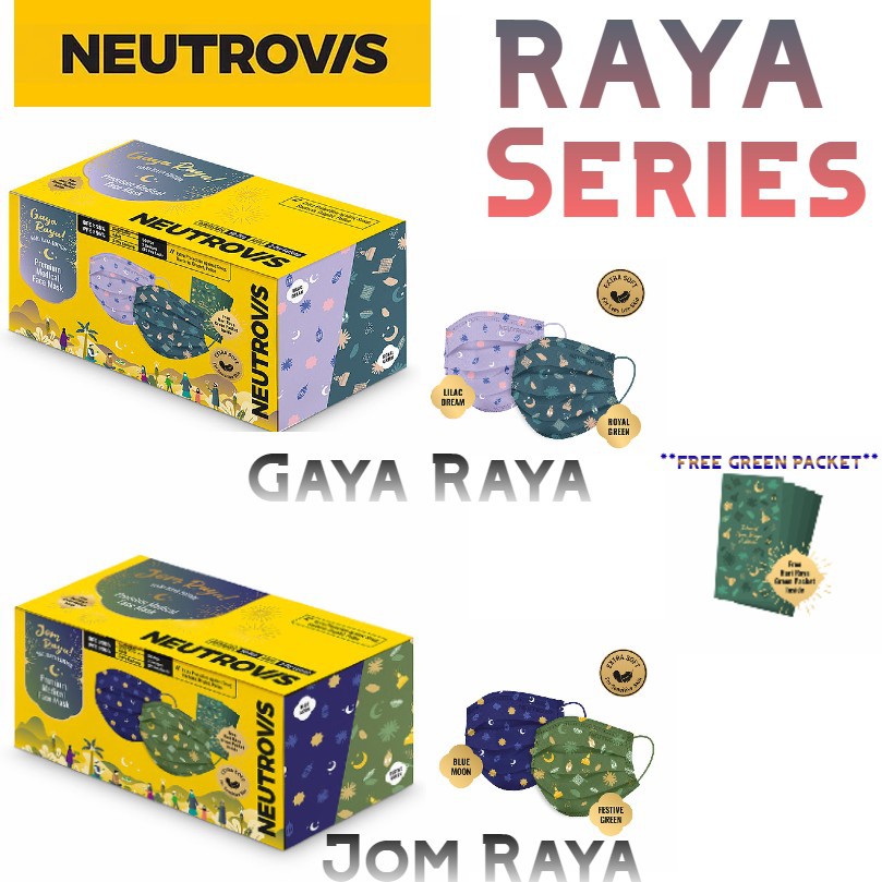 Preorder - Raya Gaya Jom Raya Premium Raya Medical Face Mask - Himaya ...