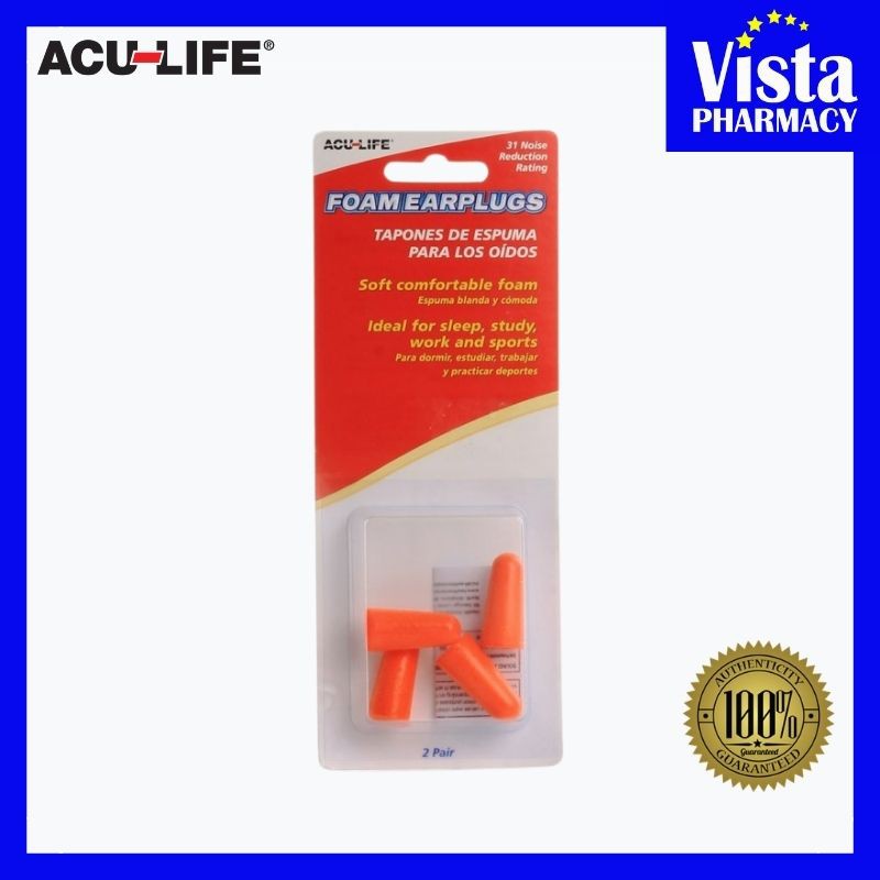 Acu-life Foam Ear Plugs (4 pieces) Plag Telinga | Shopee Malaysia