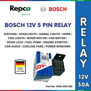 Repco Bosch 12V 5 Pin Relay 0986 AH0 250 Made in Taiwan