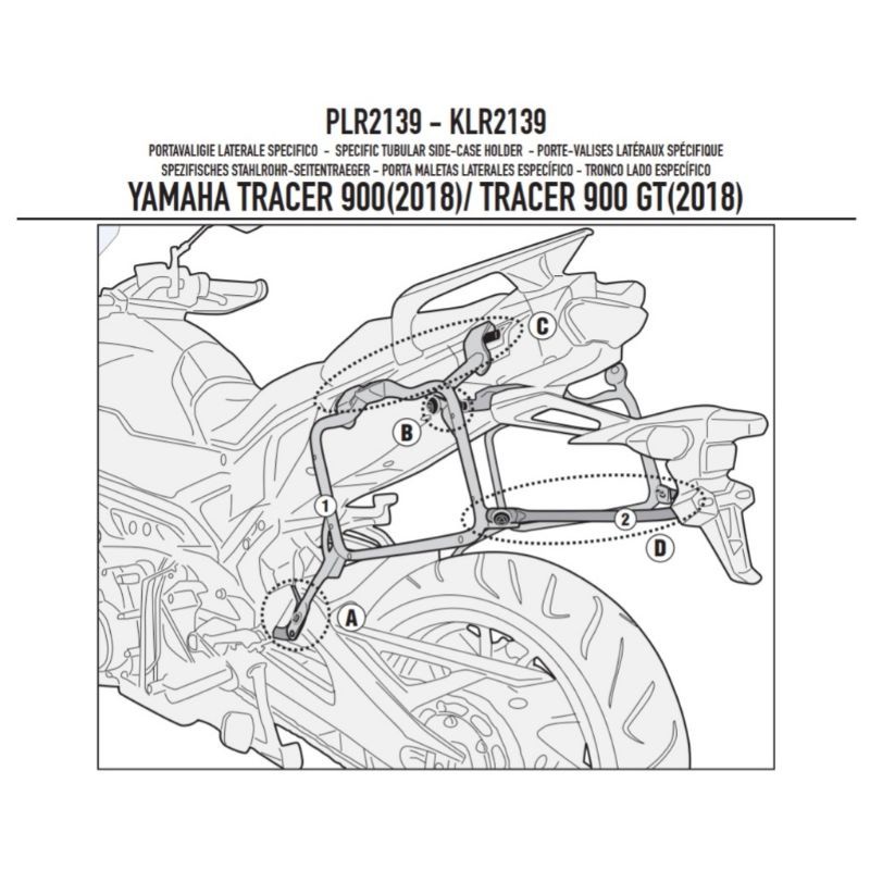Kit Tampons De Protection AERO R&G Racing MT-09 2014-2020 TRACER 900 GT 2018 2020