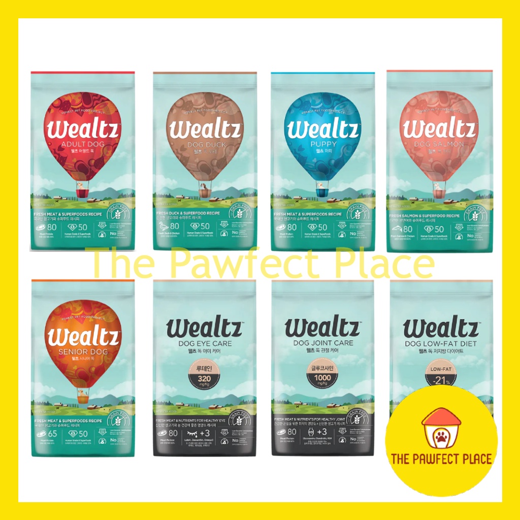 WEALTZ Dog Food Puppy Adult Senior Duck Salmon Joint Care Eye Care Low