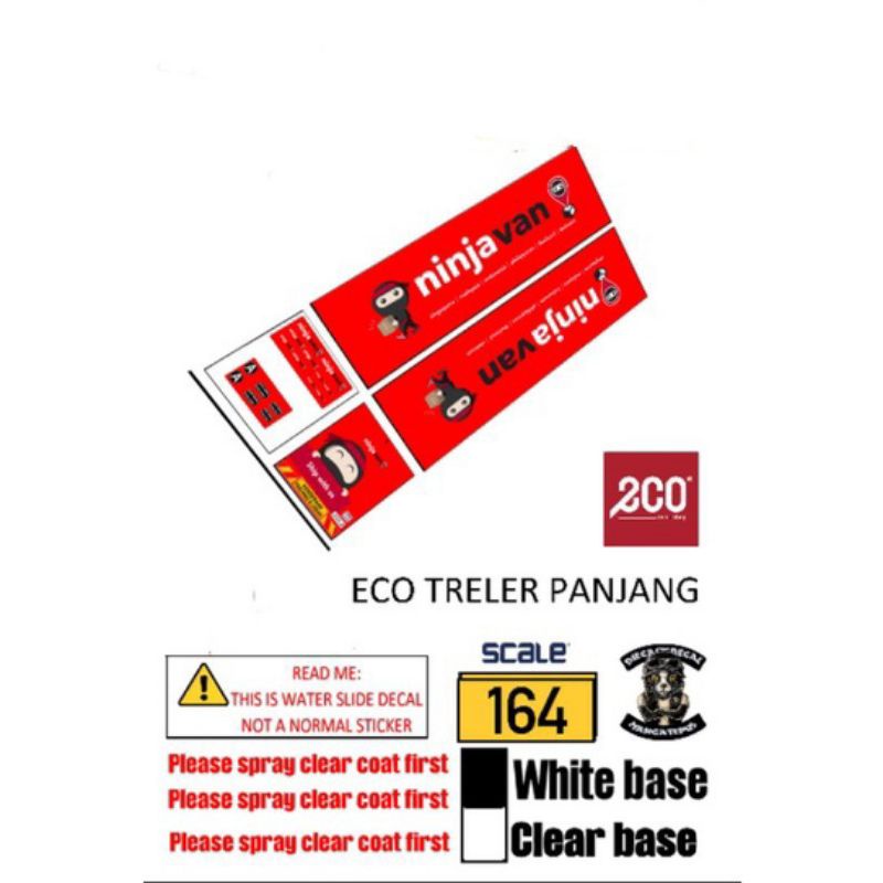 eco trailer ninjavan decal | Shopee Malaysia
