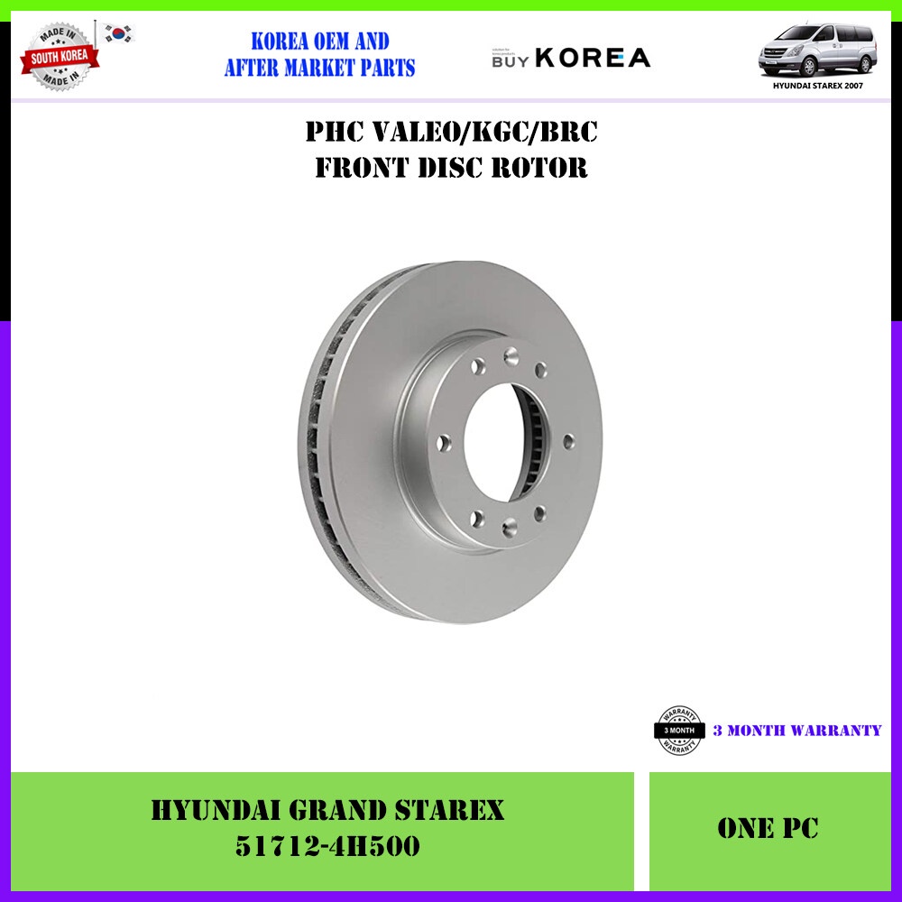 Hyundai Grand Starex Engine Front Korea Aftermarket Disc Rotor 1pc ...