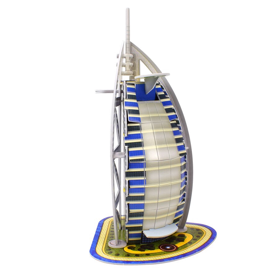 Paper Building 3D Model Kids Puzzle Dubai Hotel Burj Al Arab DIY ...