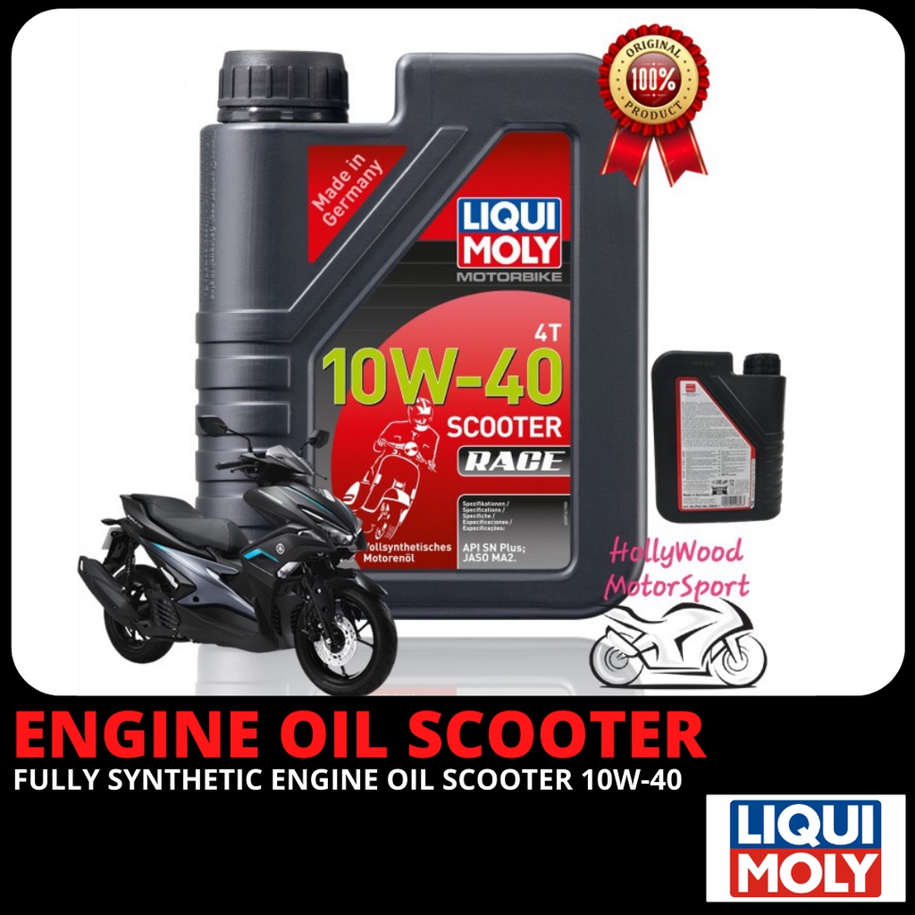 LIQUI MOLY SCOOTER ENGINE OIL 10W40 RACE FULLY SYNTHETIC 10W 40 10W40