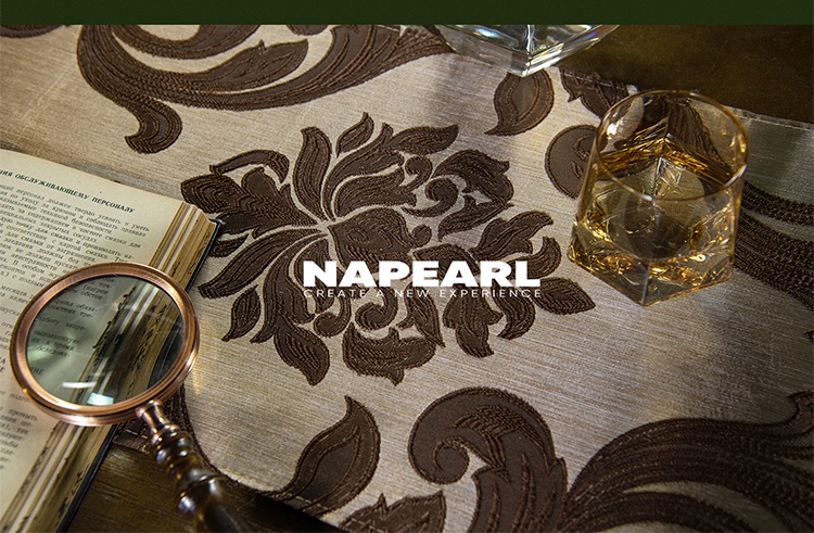 NAPEARL Modern Home Vintage Printed Table Runner Decorations Dining ...