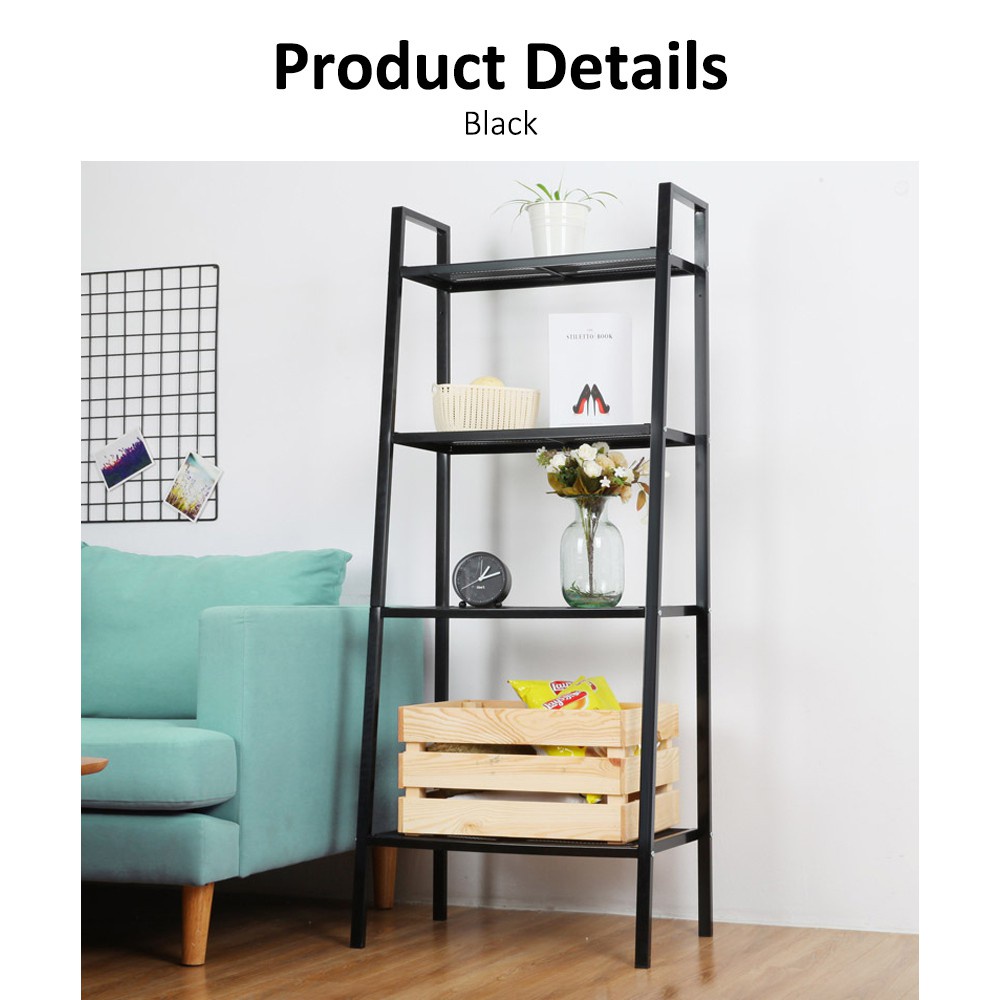 4 Tiers Multipurpose Shelf Shelves Rack Rak Besi / Bookshelf / Rak ...