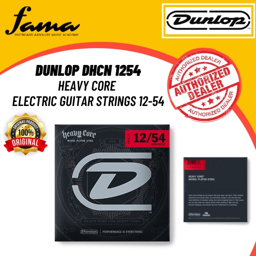 FAMA JIM DUNLOP DHCN1254 HEAVY CORE ELECTRIC GUITAR STRINGS SET