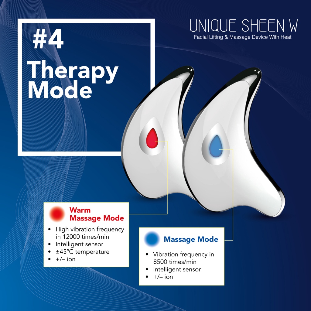 3.3 OGAWA Unique Sheen W Facial Lifting Massage Device with