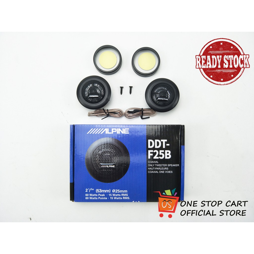 🇲🇾DDT-F25B ALPINE TWEETER MA260 1" DOME TWEETER CAR SPEAKER UNIVERSAL ...