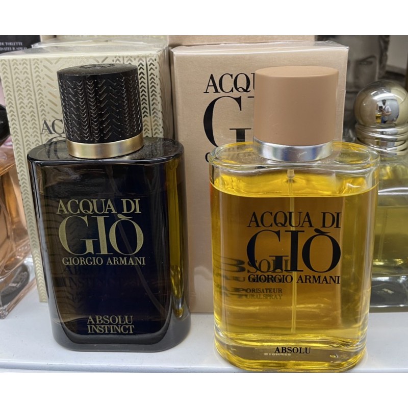 Acqua di giò outlet absolu instinct giorgio armani